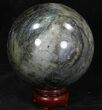 Flashy Labradorite Sphere - Great Color Play #32073-1